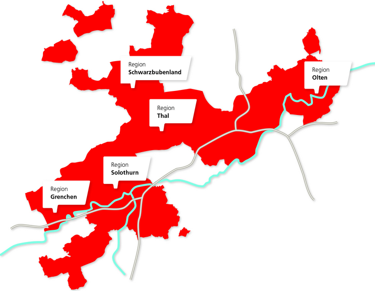 Regionen des Kantons Solothurn