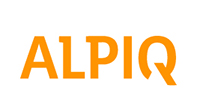 Logo Alpiq in orangener Schrift
