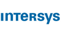 Logo intersys: blaue Schrift