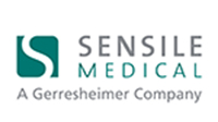 Logo Sensile Medical: Ein türkises Quadrat mit einem S drin. Text: Sensile Medical, a Gerresheimer Company